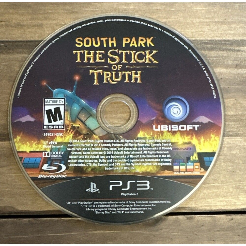 Sony PlayStation 3 PS3 South Park The Stick of Truth Game Disc ONLY